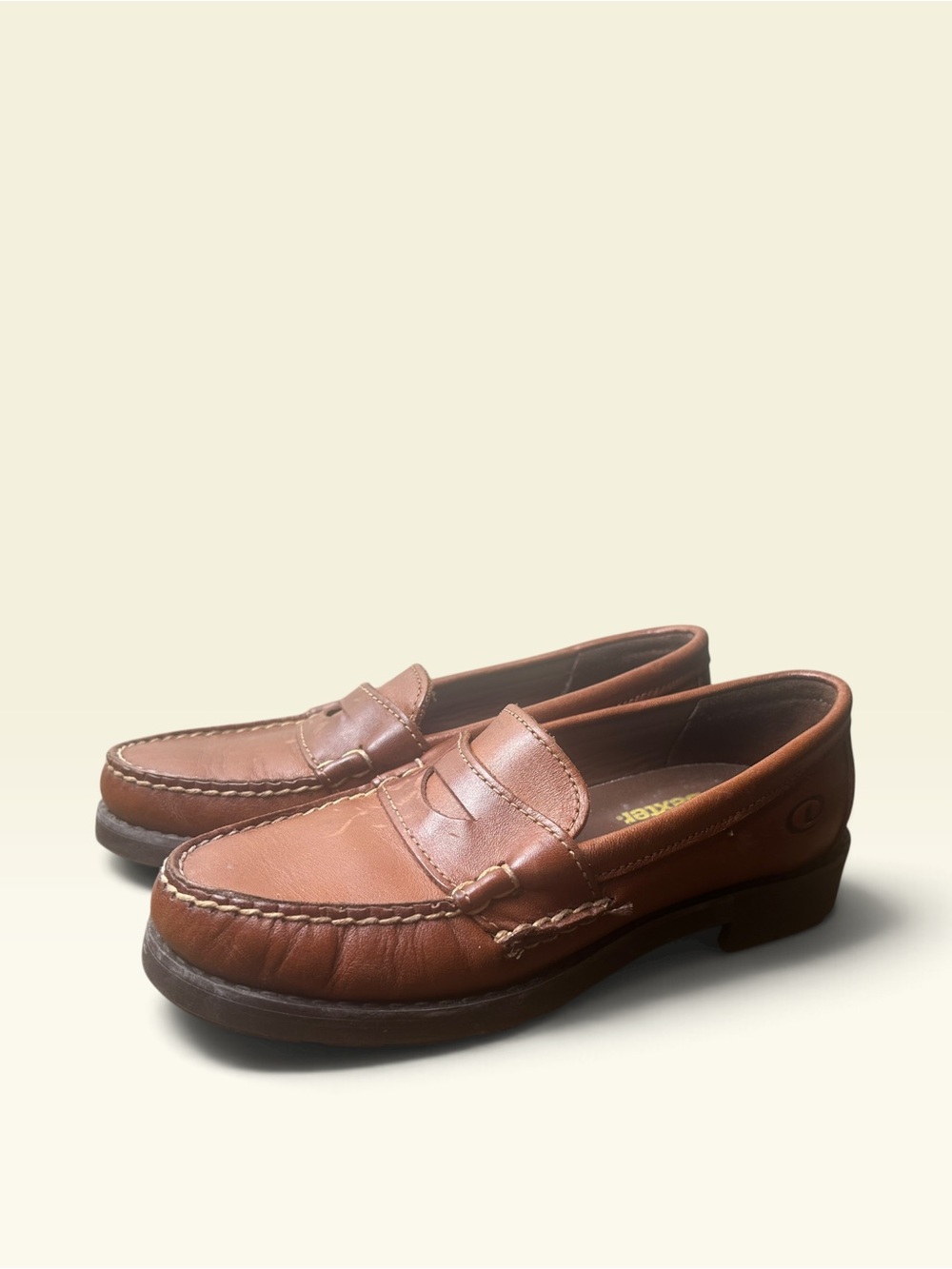Dexter Comfort Brown Leather Penny Loafers Size 5.5